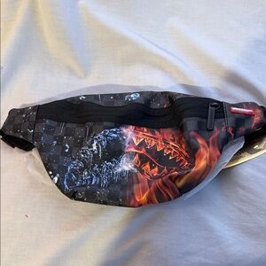 Sprayground Stylish Black and Red Men's Waist Bags
